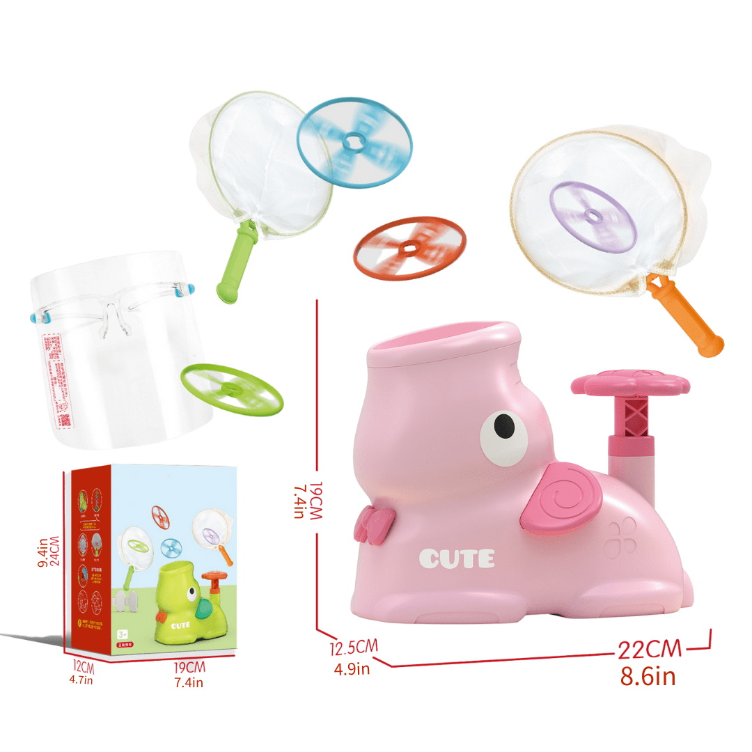 Flying Discs Launcher Toy Set Step On Machine Outdoor Toy for Boys Girls