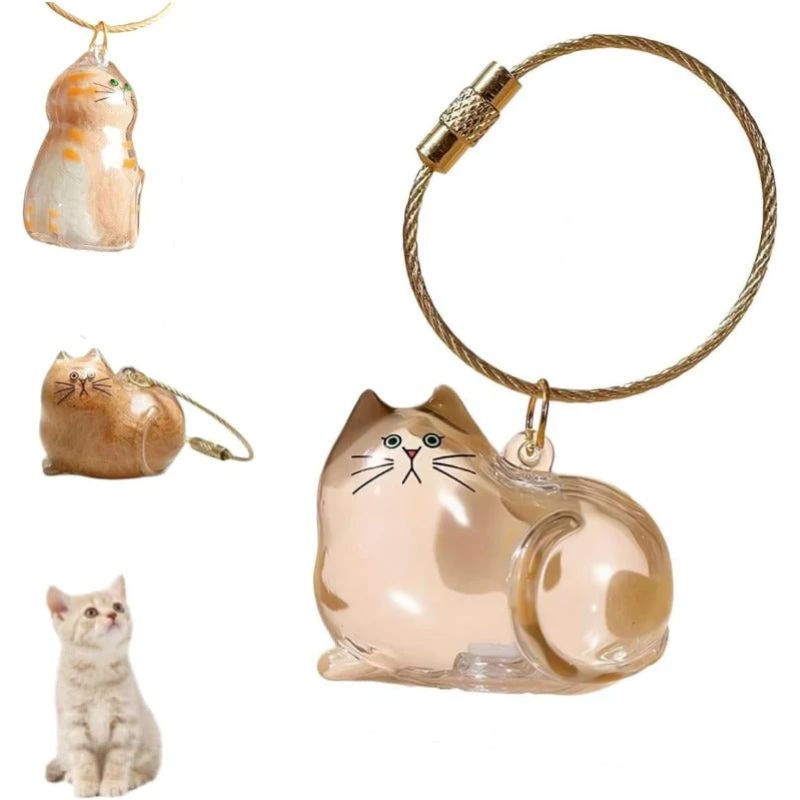 Yopoll Cat Memorial Keychain Set
