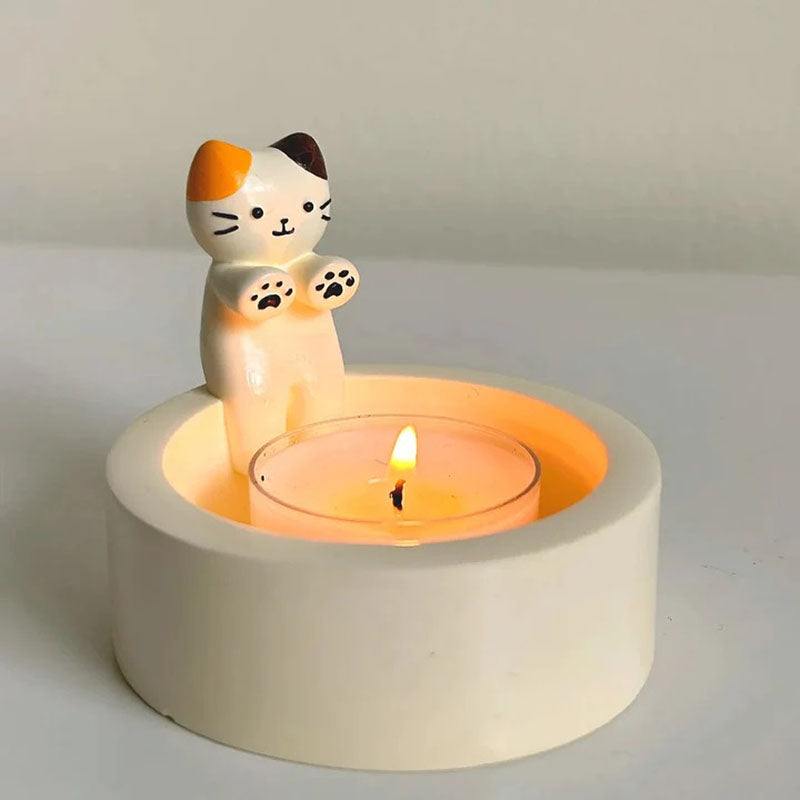 Cute Cat Candle Holder