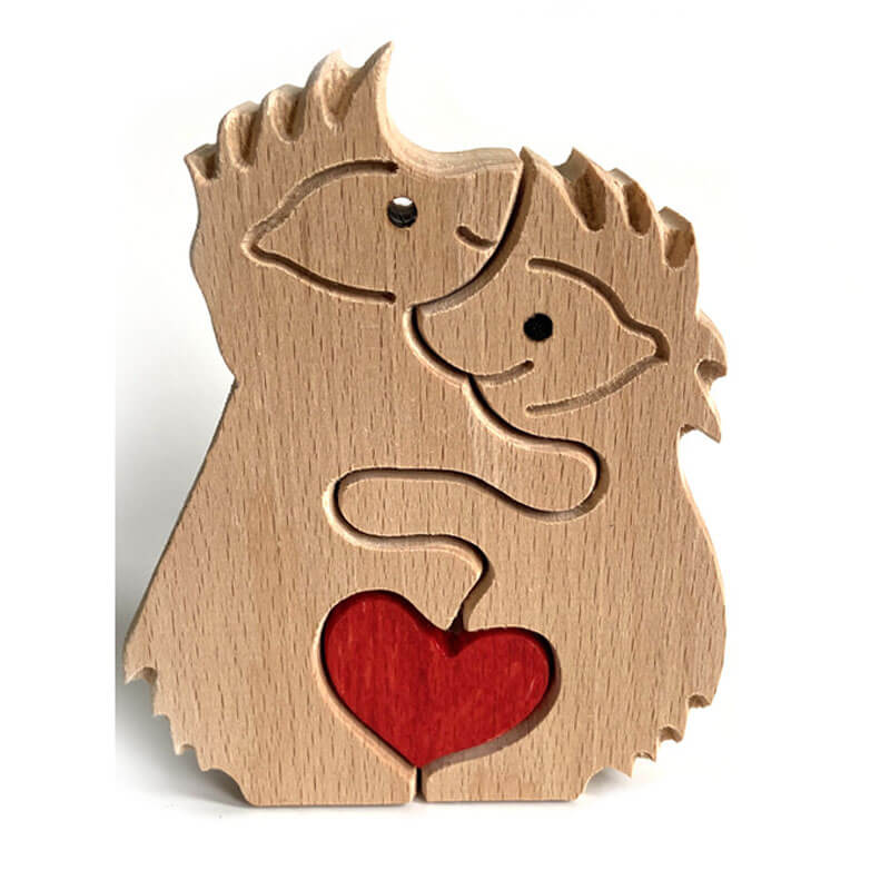 Family Handmade Wooden 3D Puzzle