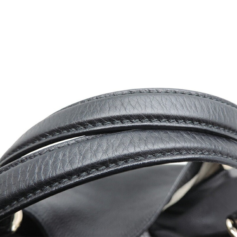 G Interlocking Tassel Bag Women's Tote Leather Black PD0423112117