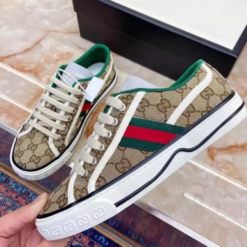 Women 2G Low-top Brown Luxury Shoes Sneakers