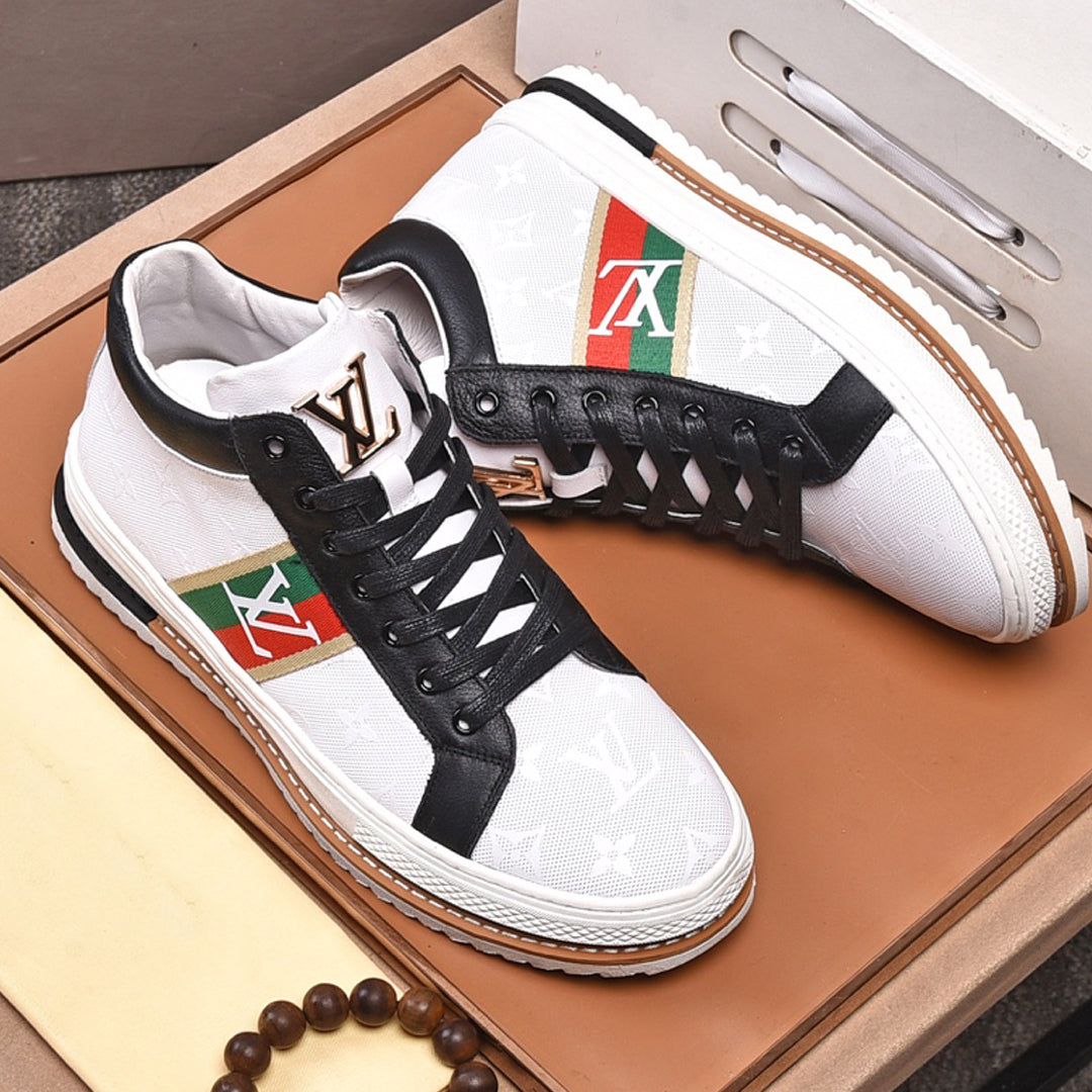 New luxury high-top laceup shoes