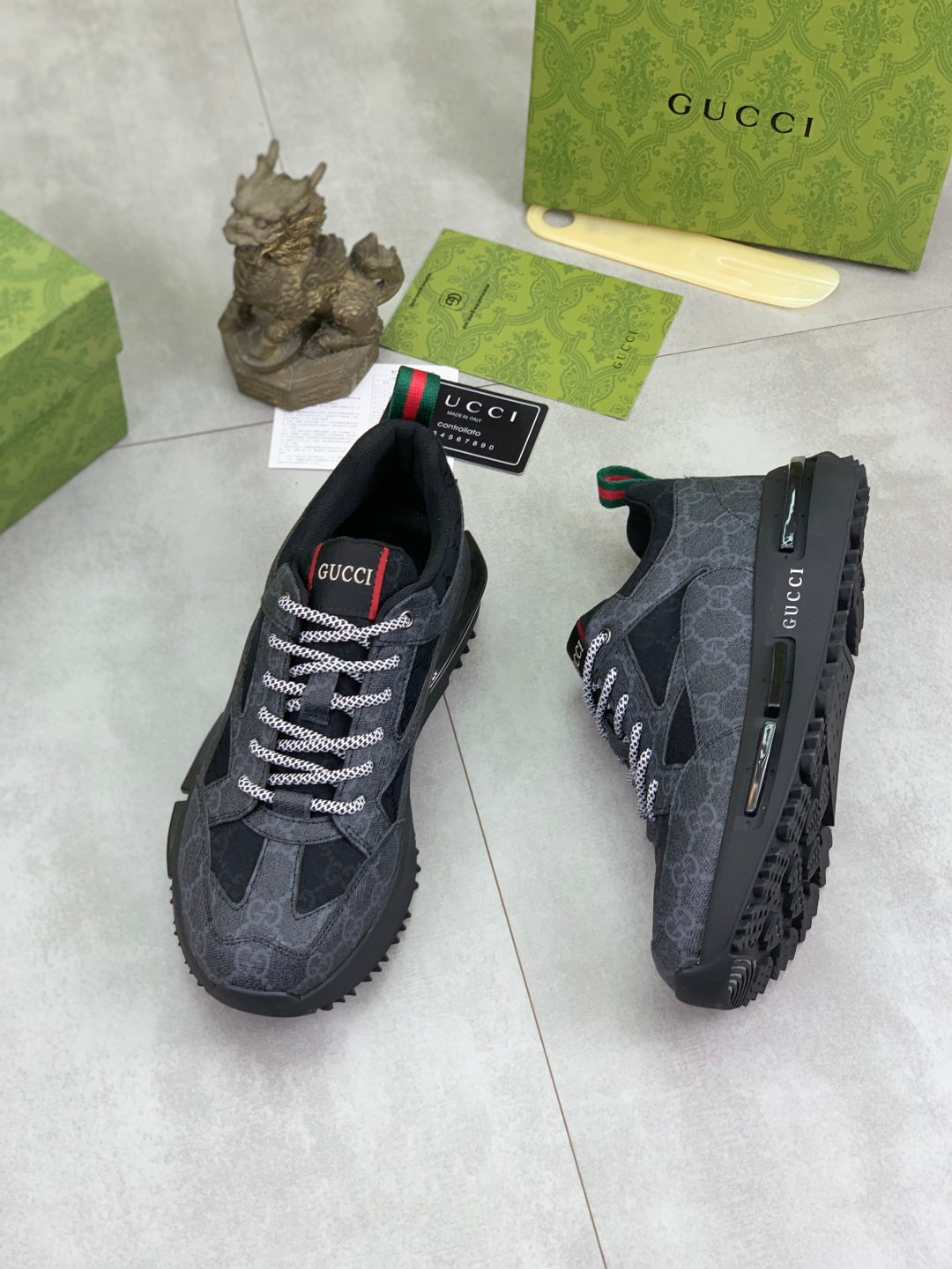 GG men's casual sneakers with print 0725062701