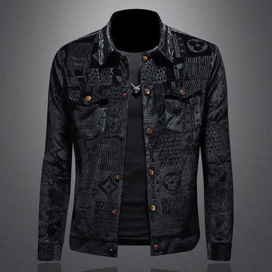 Fashion Printed Denim Jacket PD1023080309