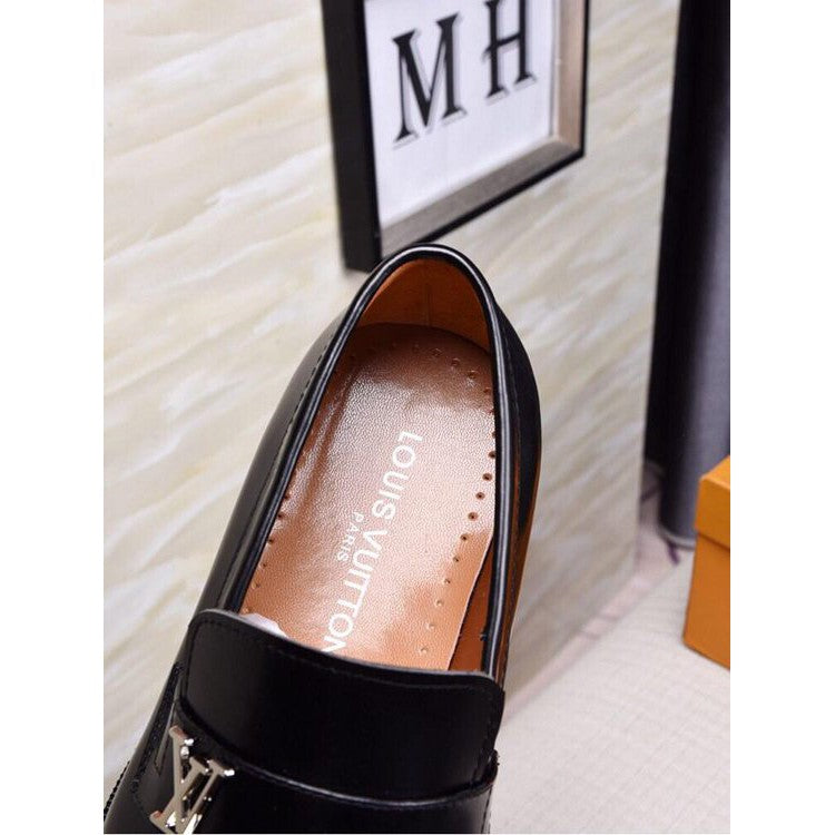 Classic Leather Slip On Shoes