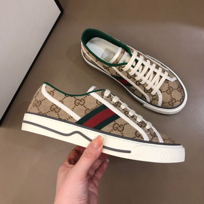 Women 2G Low-top Brown Luxury Shoes Sneakers