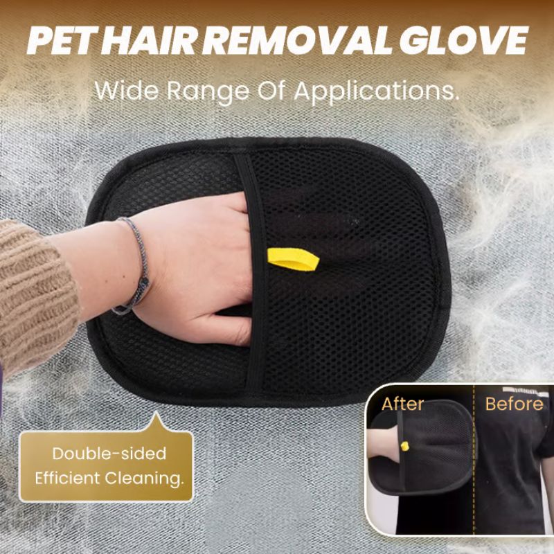 Pet Hair Remover Electrostatic Gloves - Suitable For Families With Pets